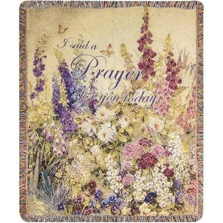 MANUAL WOODWORKERS & WEAVERS Manual Woodworkers & Weavers ATBPV 50 x 60 in. Butterfly Paradise with Verse Decorative Throw ATBPV